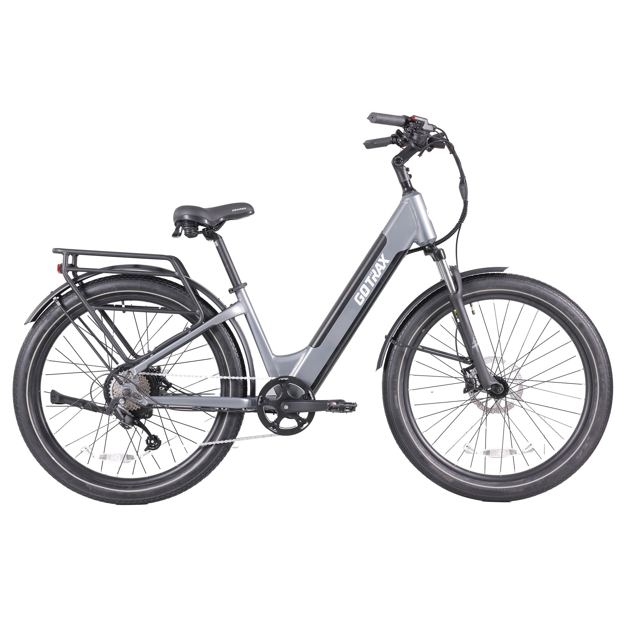 GOTRAX CTI 3 Step-Thru Electric Bike, Gray