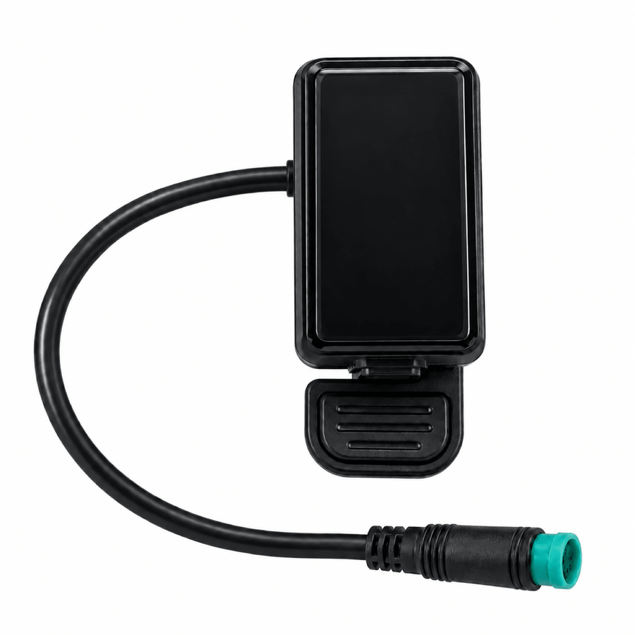 Display + twist throttle