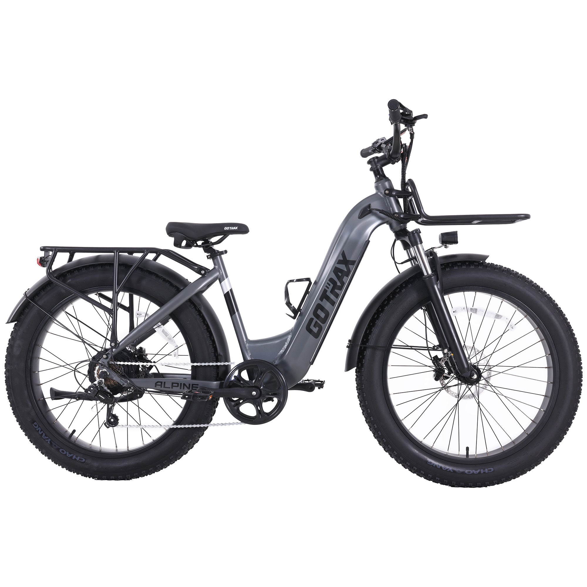 Gotrax Alpine 26"x 4" Fat Tire Adult Electric Mountain Bike, 48V 13.5Ah Removable Battery,up to 64 Miles,UL2849,Nardo Gray Gotrax Alpine 26"x 4" Fat Tire Adult Electric Mountain Bike, 48V 13.5Ah Removable Battery,up to 64 Miles,UL2849,Nardo Gray
