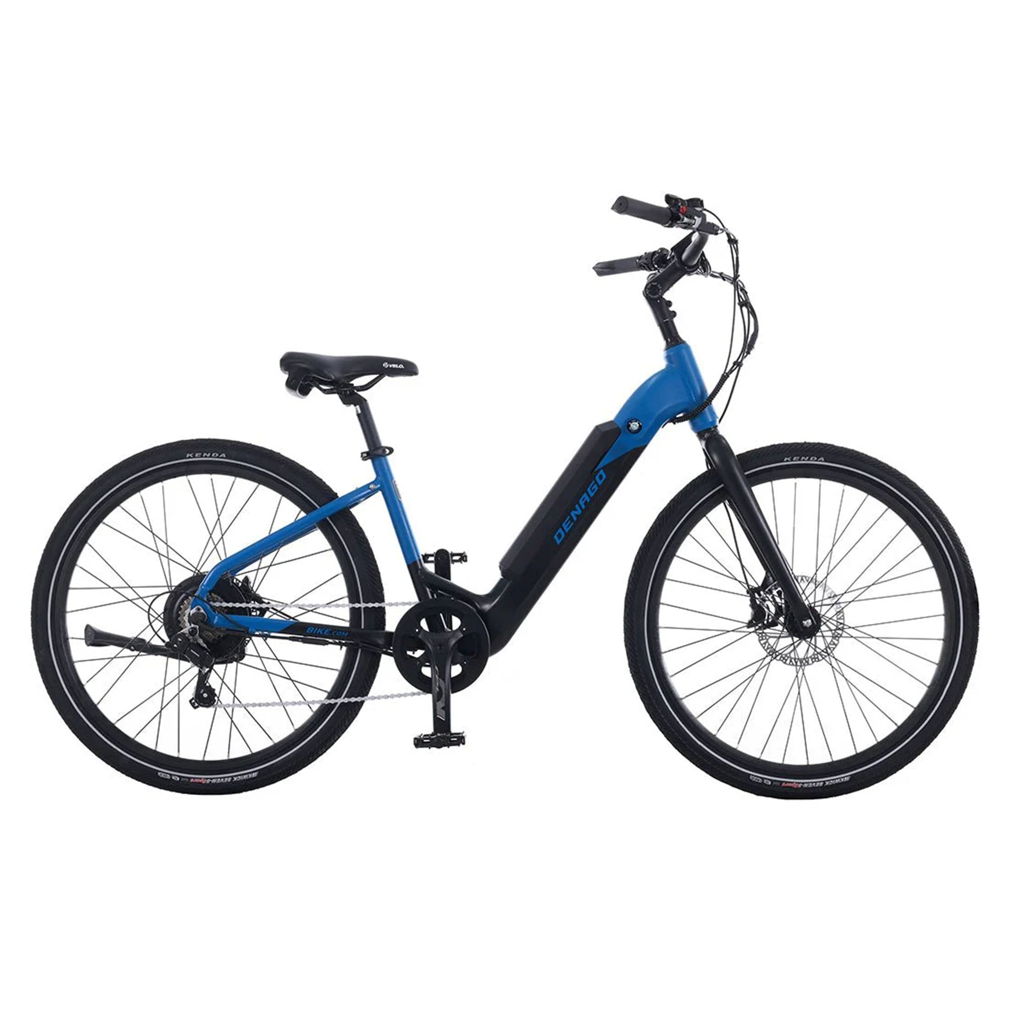 genze 200 series electric bicycle E222 Step-Thru Black 350W Bike Epic Wheelz Crazy - The GenZe City