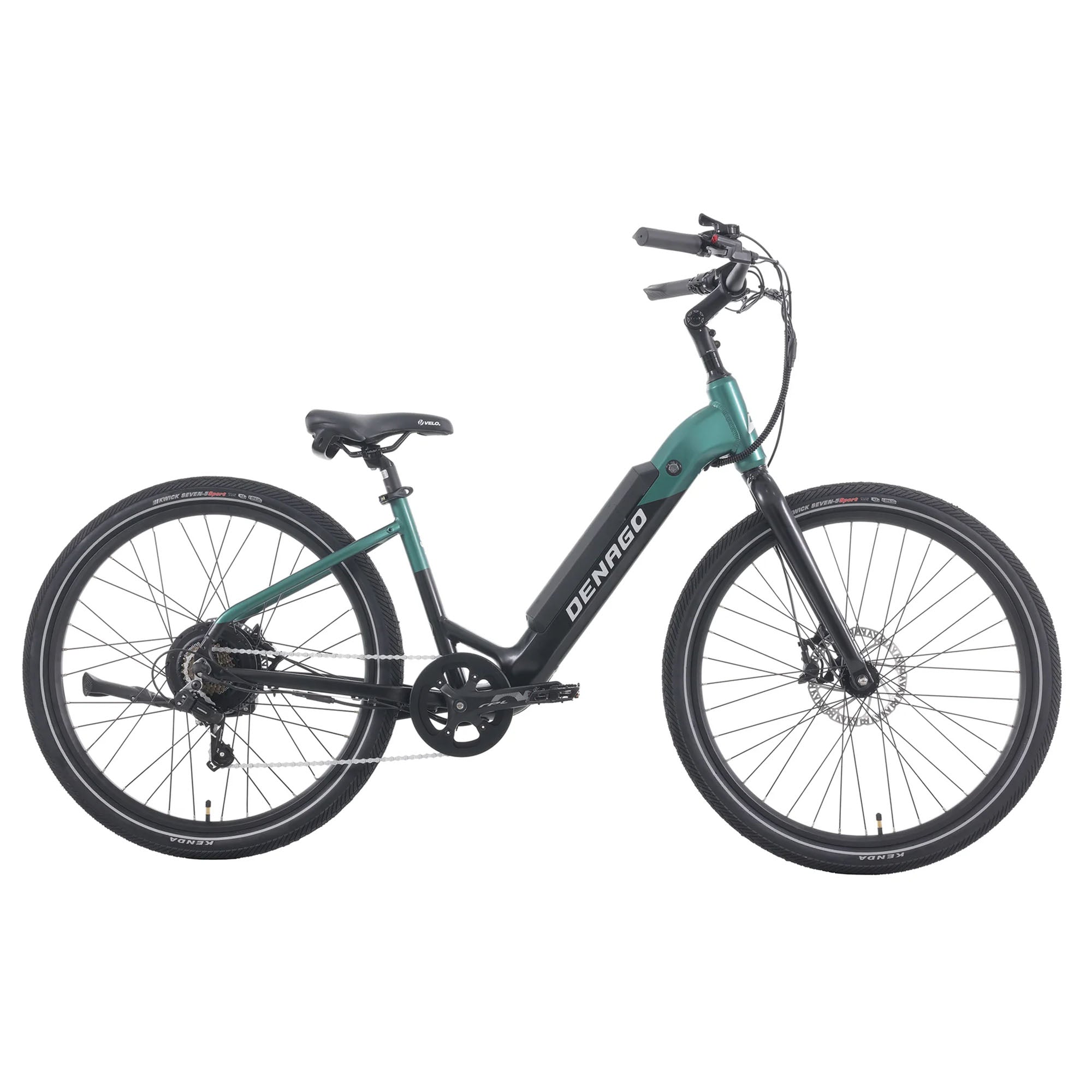 dame e bike Denago City Model 1 Step-thru (Green/Black)