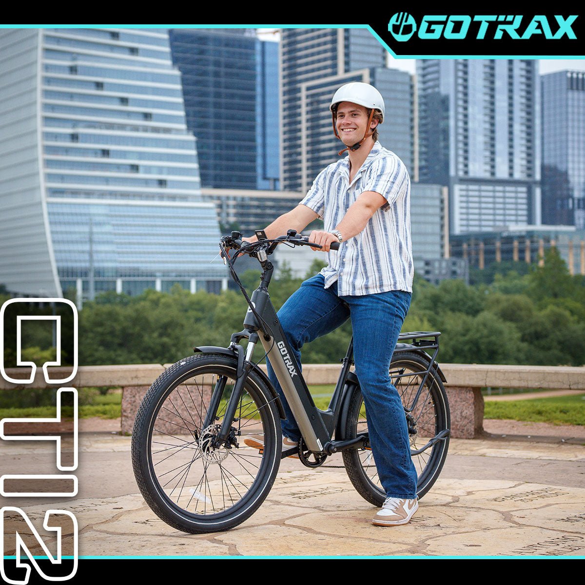 city electric bicycle GOTRAX CTI2 Step-Thru Electric Bike