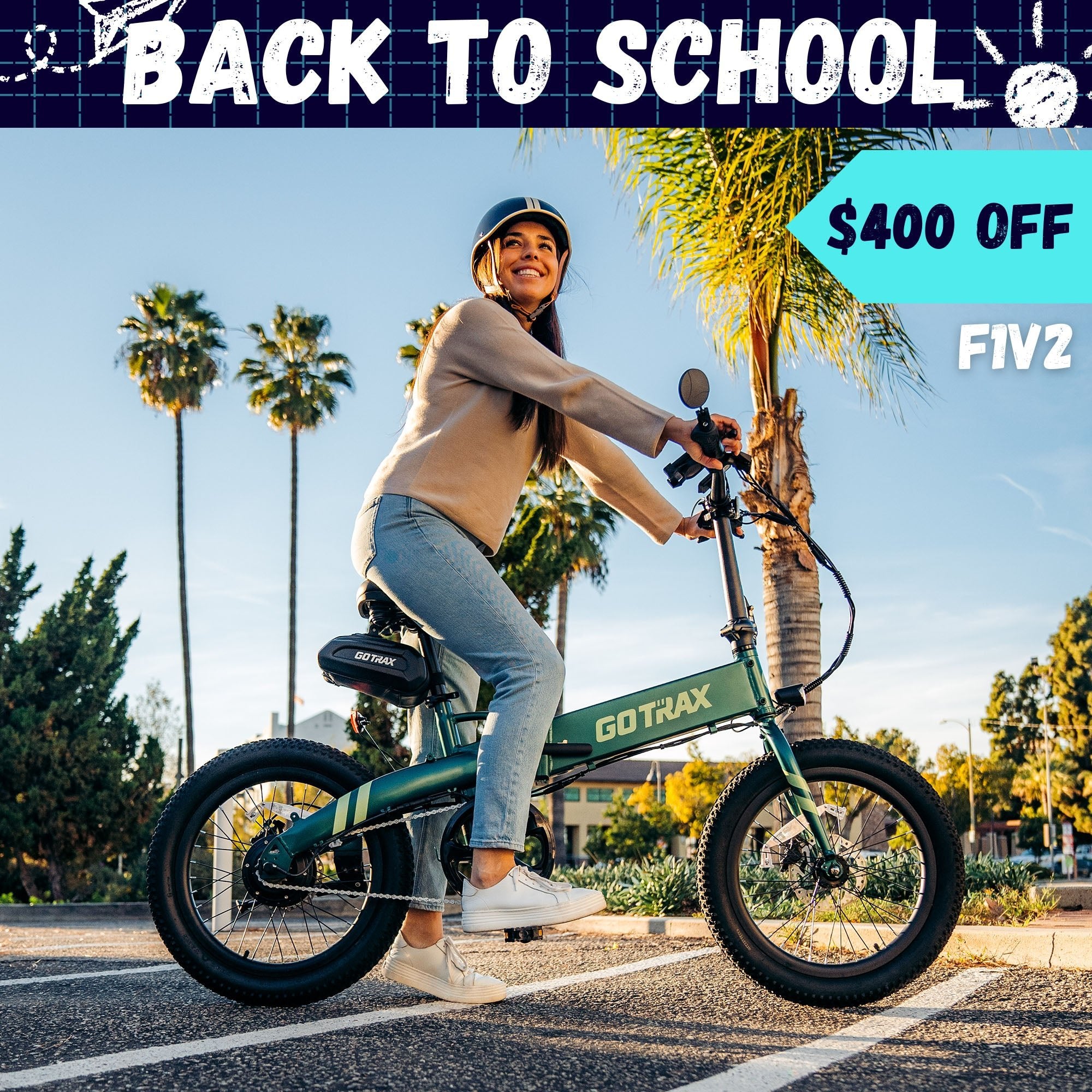 F1 Folding Electric Bike 2.0 - GOTRAX