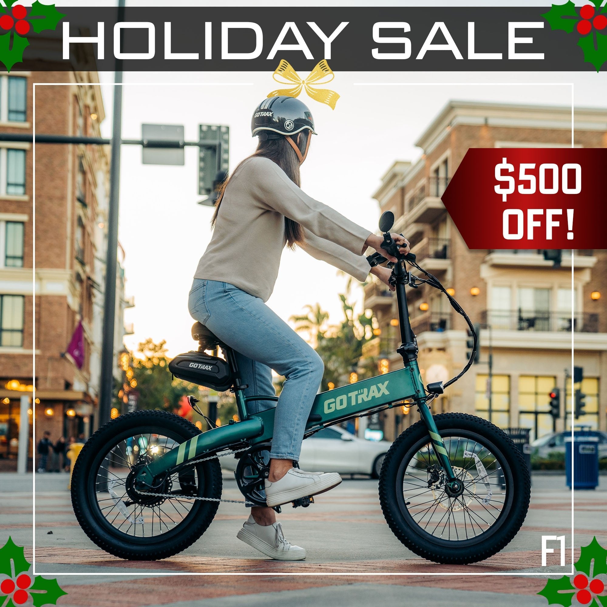 F1 Folding Electric Bike 2.0 - GOTRAX