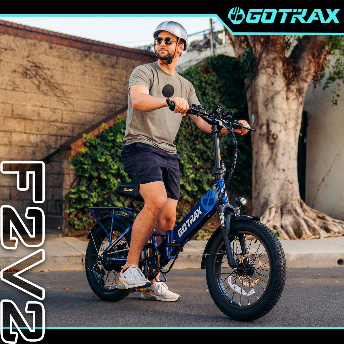 Gotrax F2 Foldable Electric Bike 2.0 | 25 MPH, 50Mi Range
