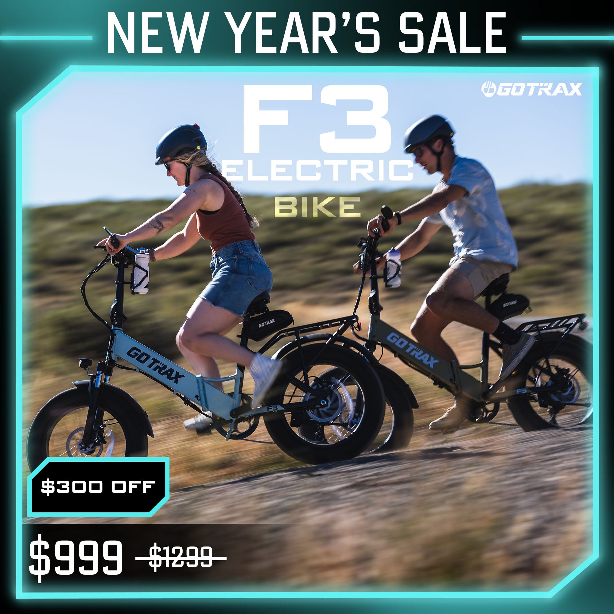 F3 Fat Tire Folding E - Bike 2.0 - GOTRAX