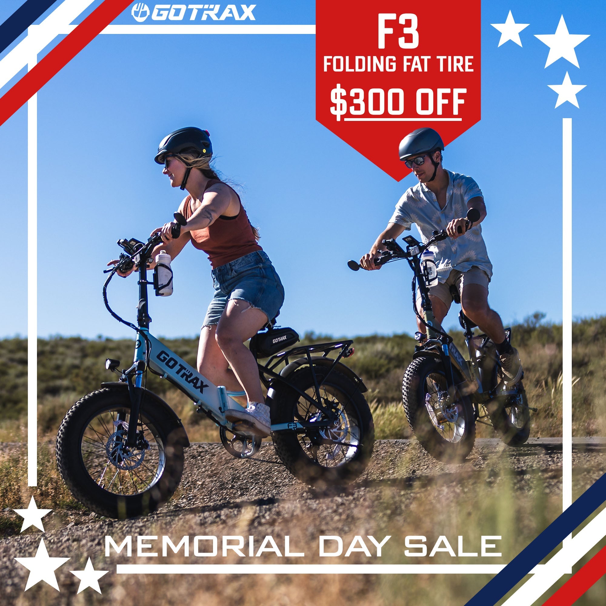 F3 Fat Tire Folding E - Bike 2.0 - GOTRAX