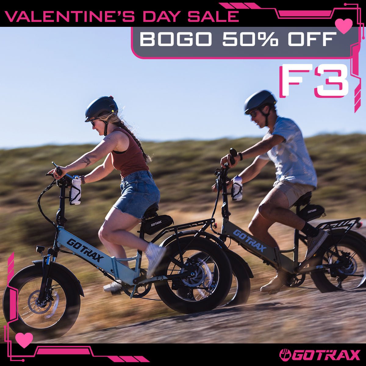 F3 Fat Tire Folding E - Bike 2.0 - GOTRAX