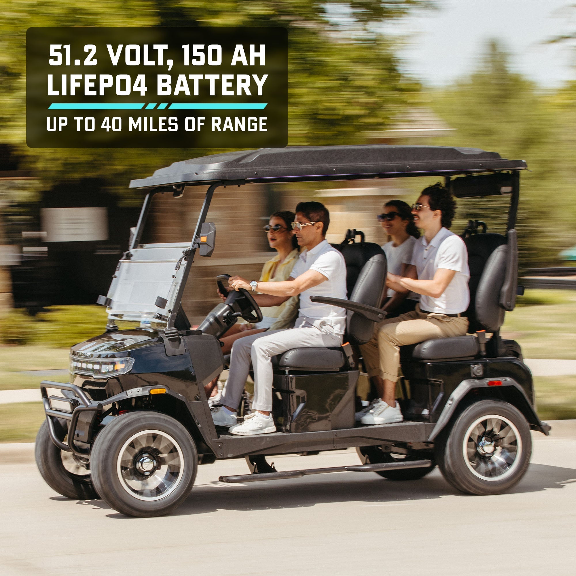 Fairway 400 Four Seated Electric Golf Cart - GOTRAX
