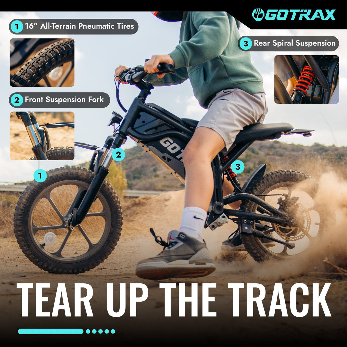 Fitz16 Electric Dirt Bike for Kids - GOTRAX