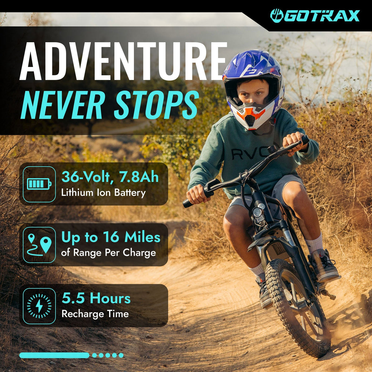 Fitz16 Electric Dirt Bike for Kids - GOTRAX