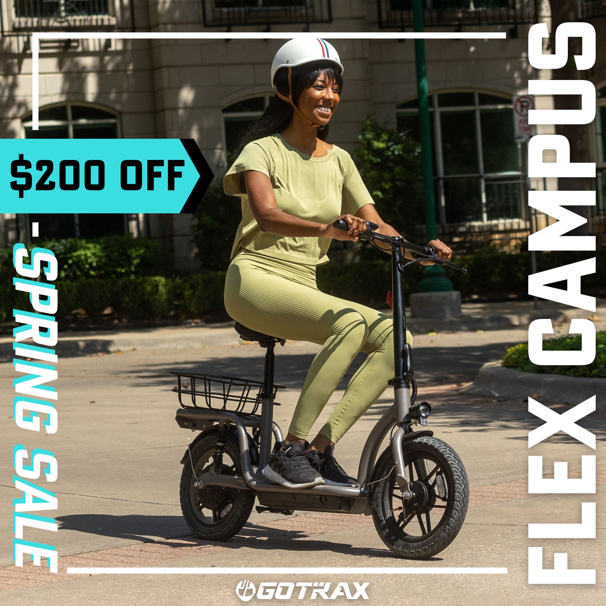 Flex Campus Electric Scooter with Seat - GOTRAX