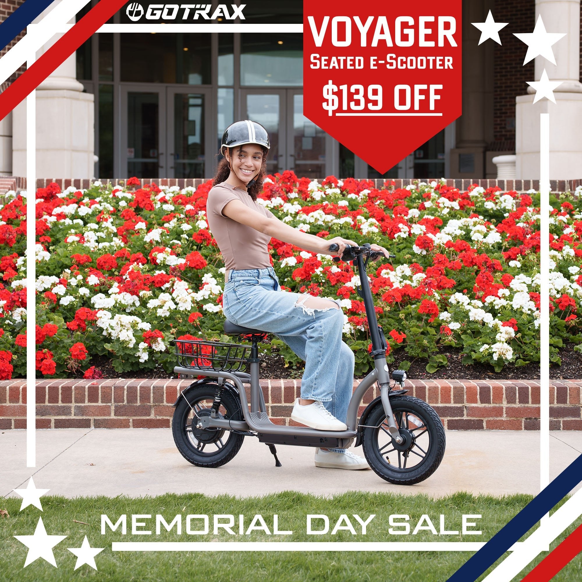 Flex Voyager E - Scooter With Seat - GOTRAX