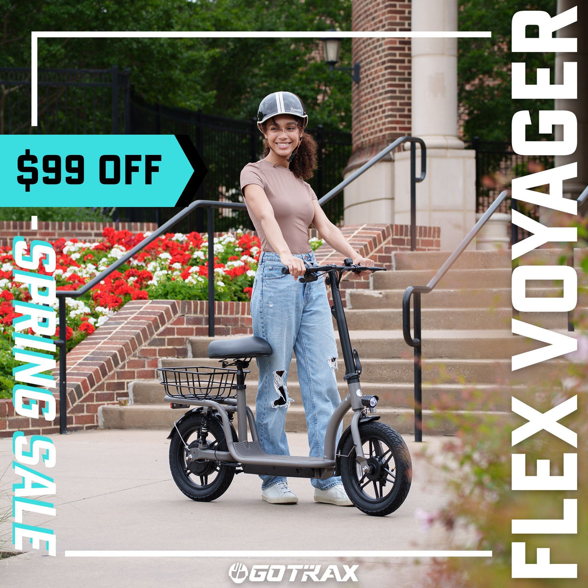 Flex Voyager E-Scooter With Seat