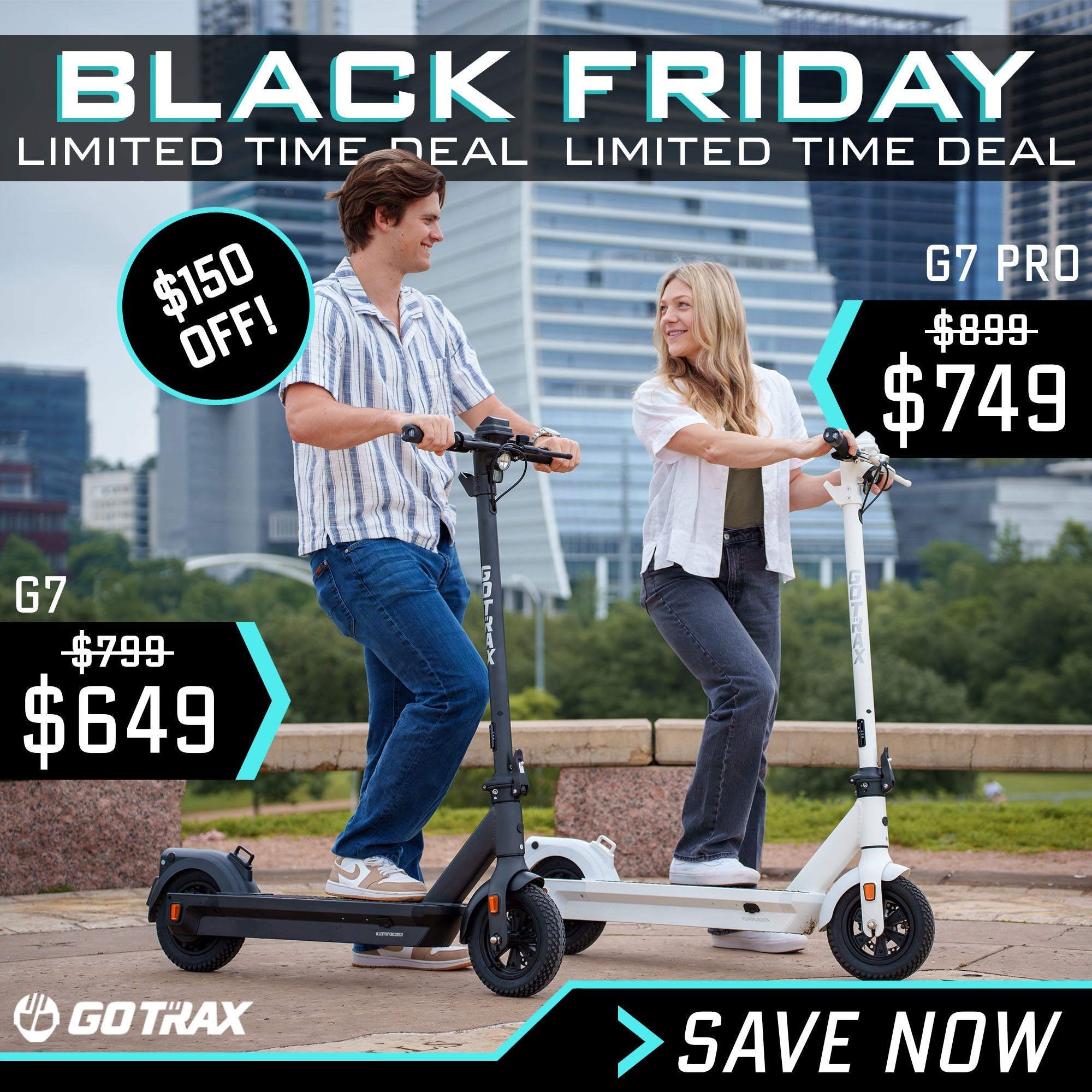 G7 Long Range Electric Scooter - GOTRAX.com