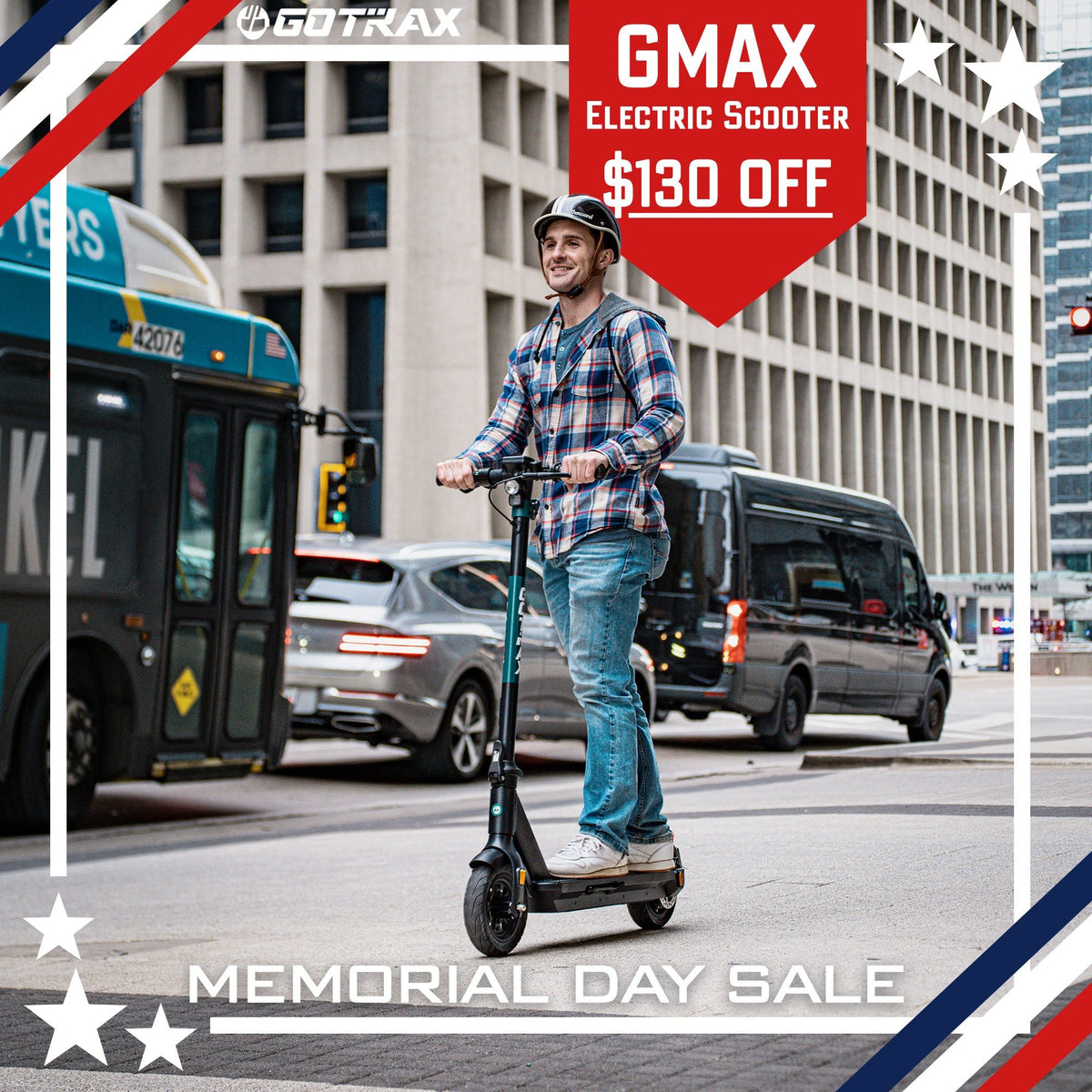 GOTRAX GMAX Electric Scooter - 20mph 45mi Range