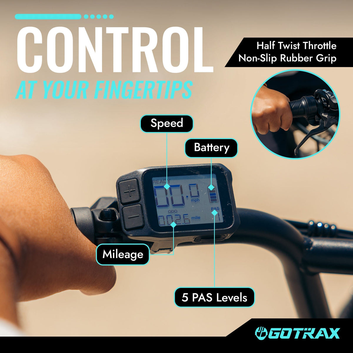 GOTRAX Ranger Electric Bike - GOTRAX