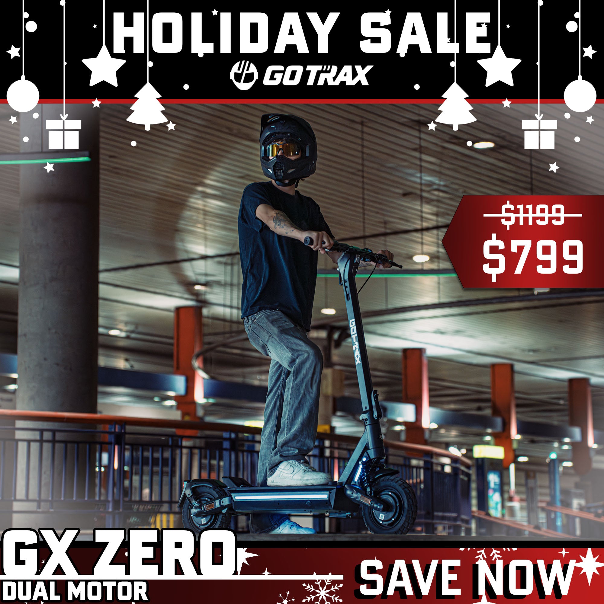 GX Zero Dual Motor Electric Scooter - GOTRAX