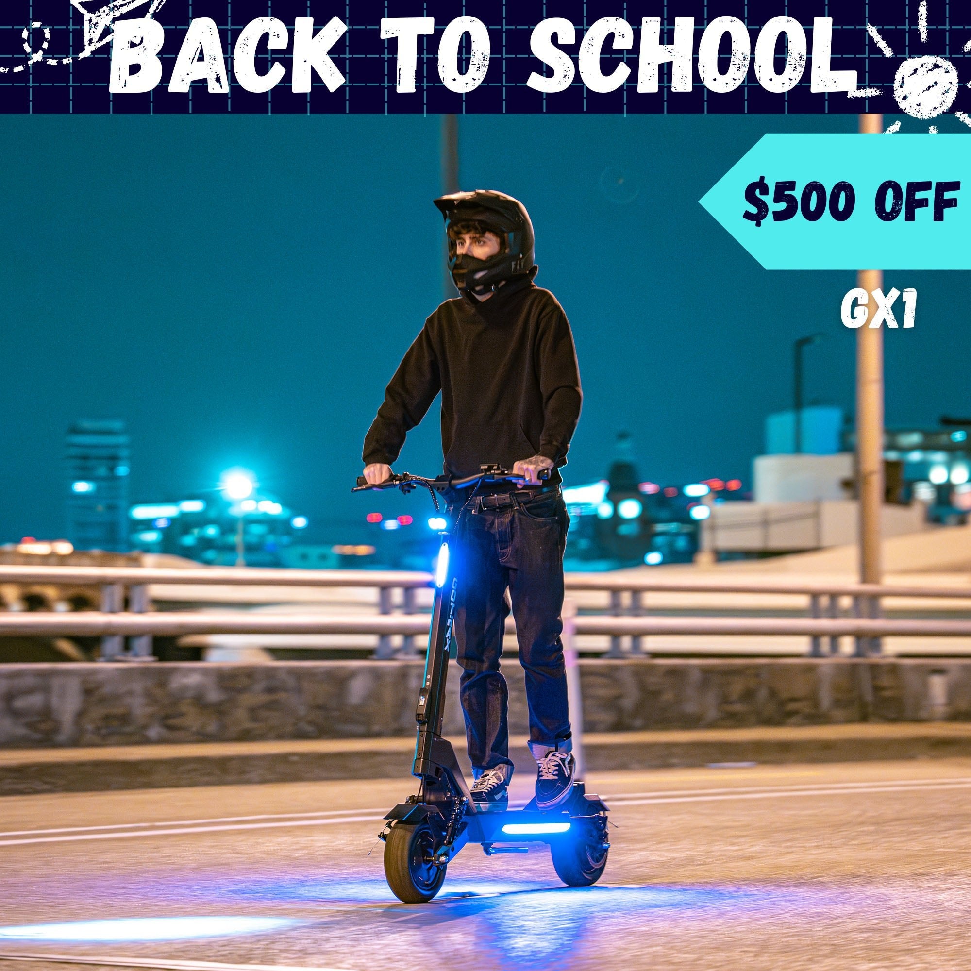 GX1 Dual Motor Electric Scooter - GOTRAX