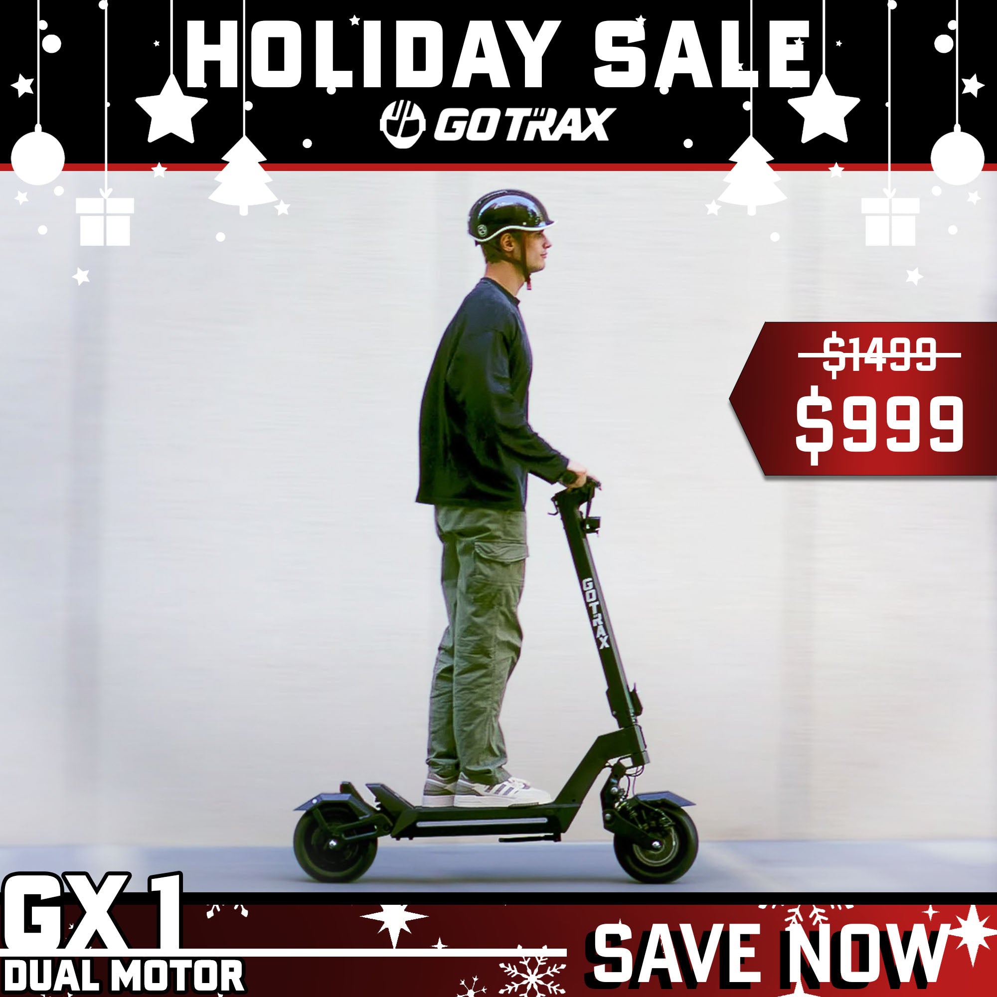 GX1 Dual Motor Electric Scooter - GOTRAX