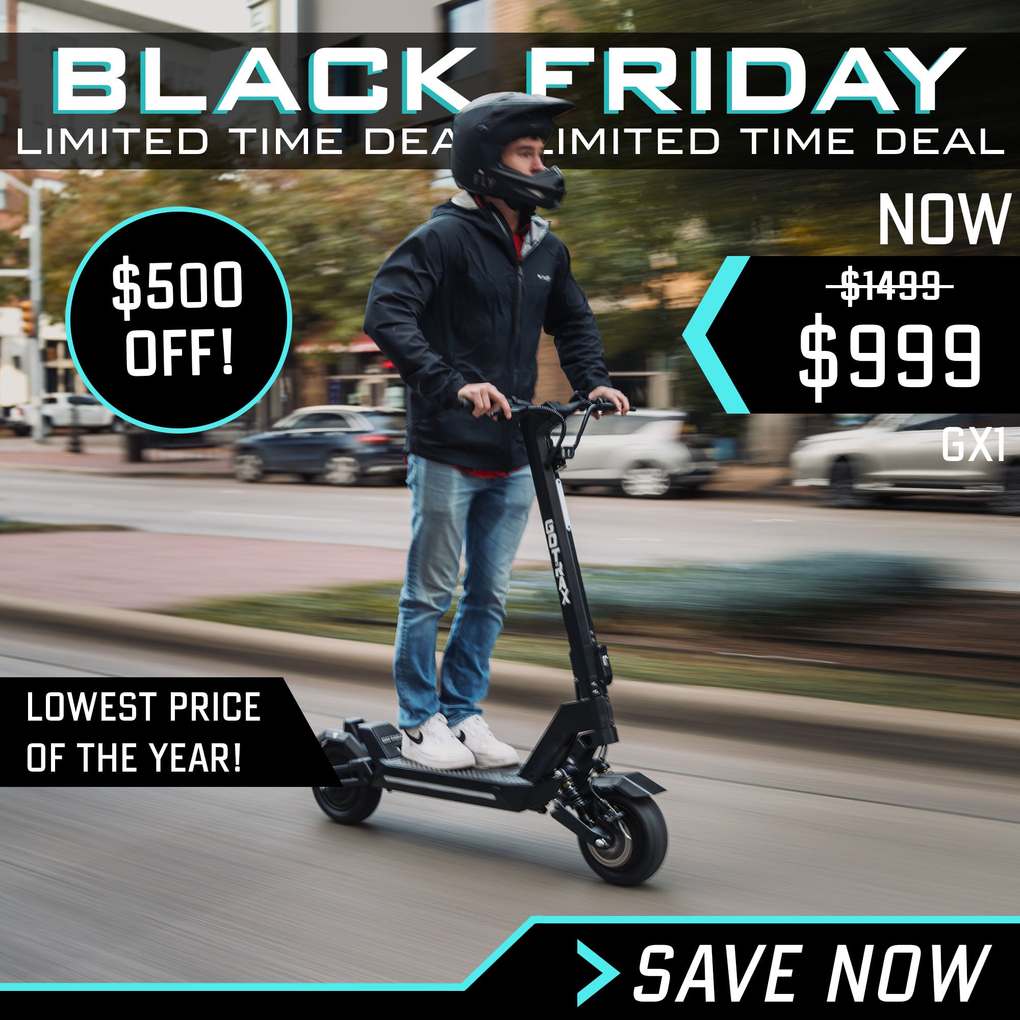 GX1 Dual Motor Electric Scooter - GOTRAX