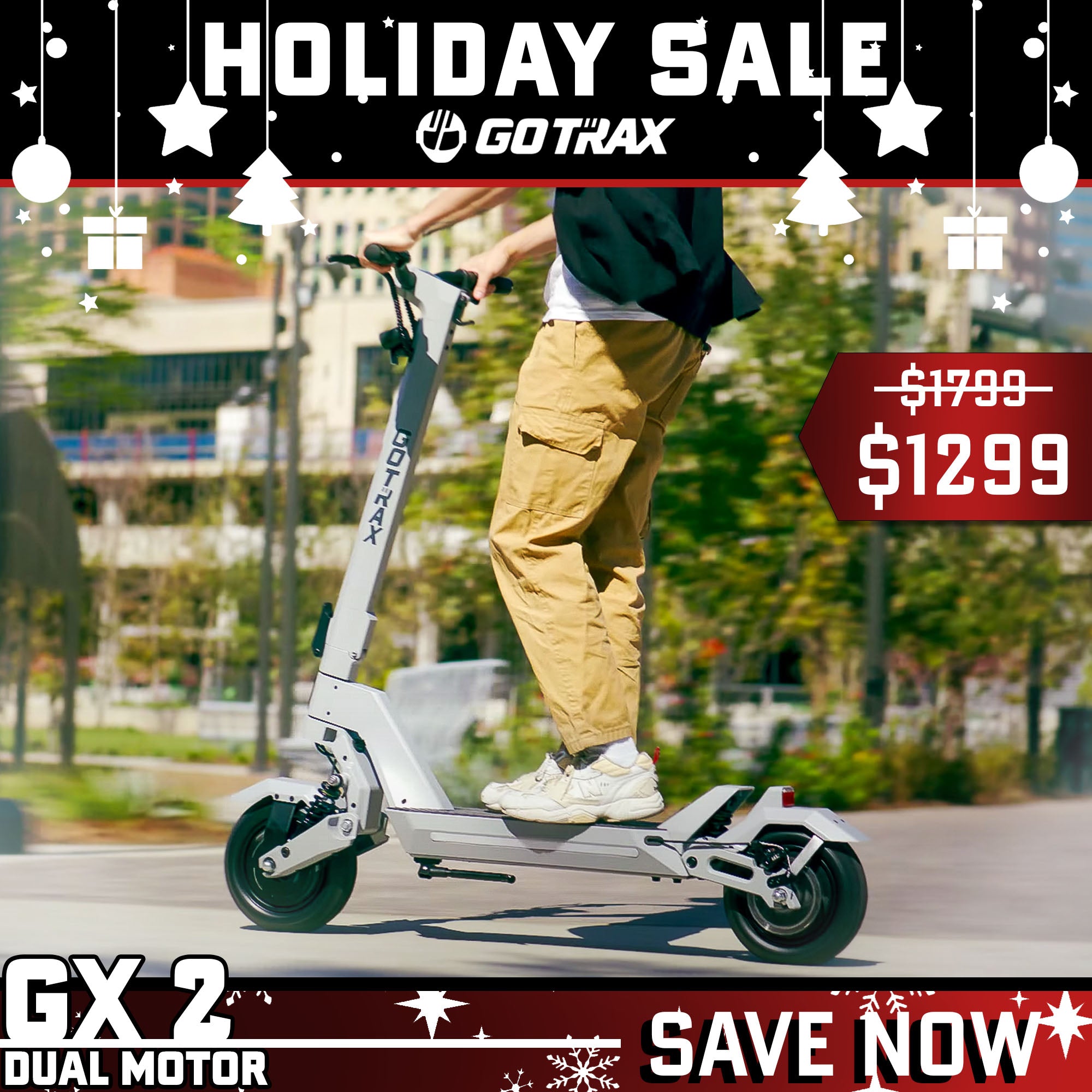 GX2 Dual Motor Electric Scooter - GOTRAX