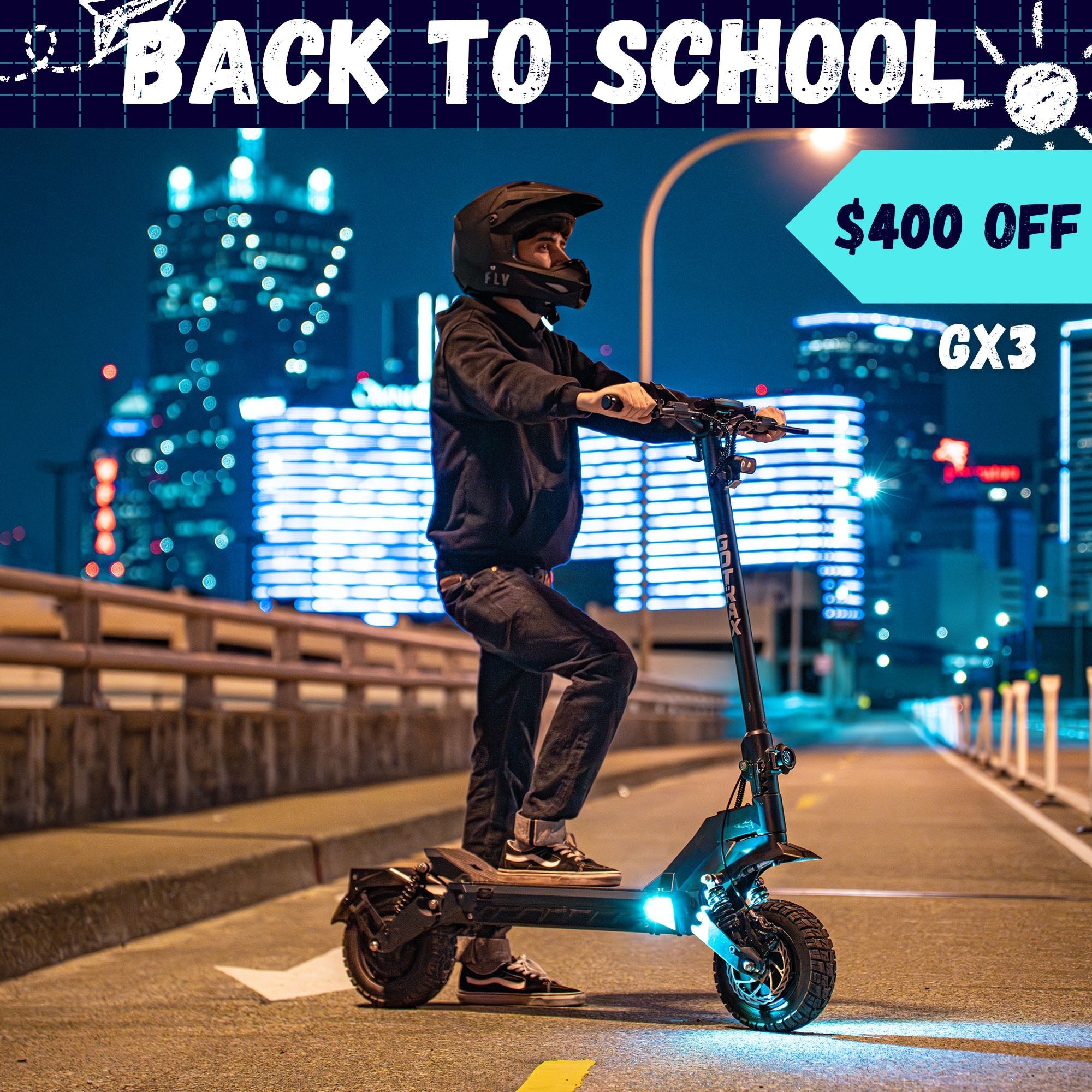 GX3 Off Road Electric Scooter - GOTRAX