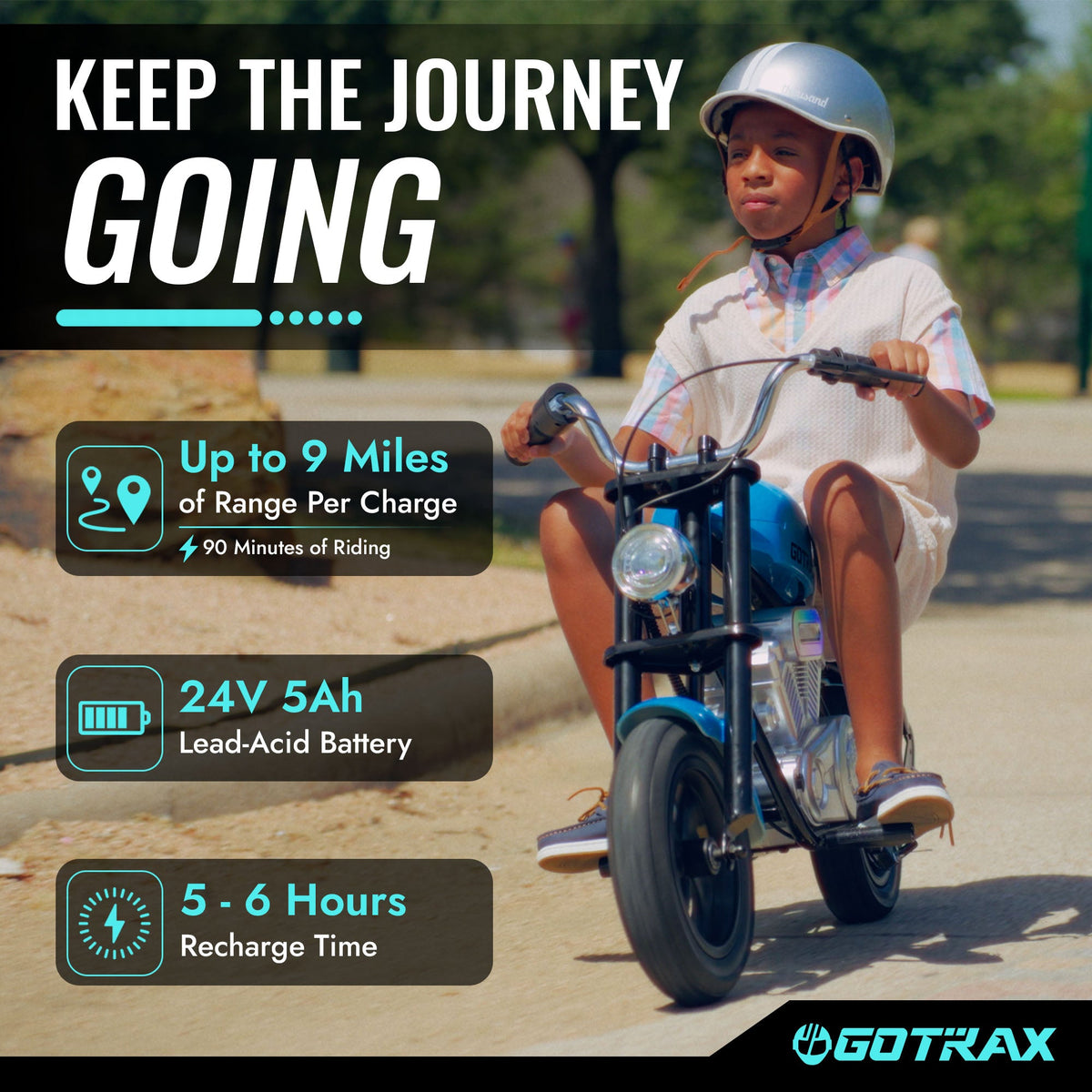 MK2 Kids Electric Mini Motorbike - GOTRAX