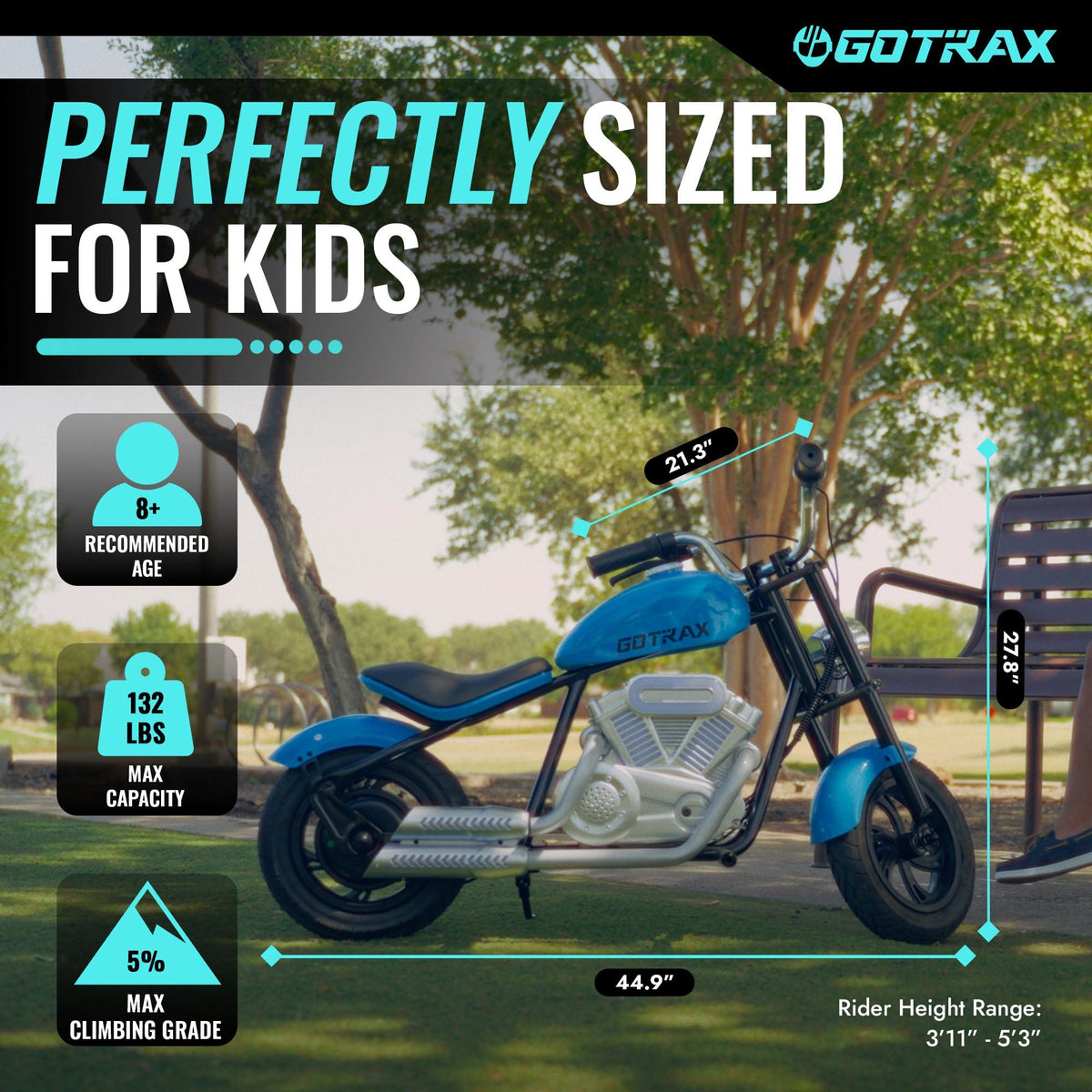 MK2 Kids Electric Mini Motorbike - GOTRAX