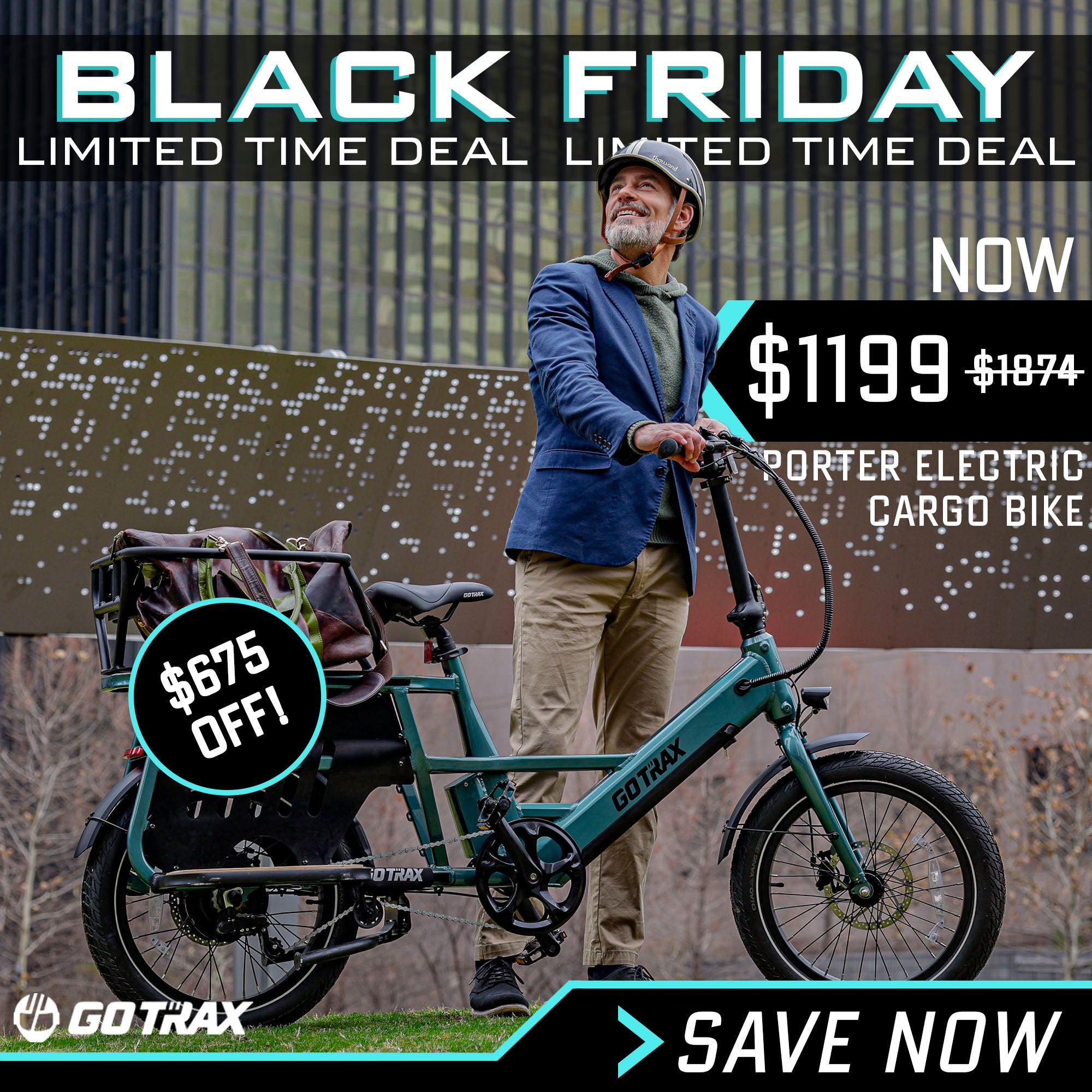 Porter Electric Cargo Bike - GOTRAX