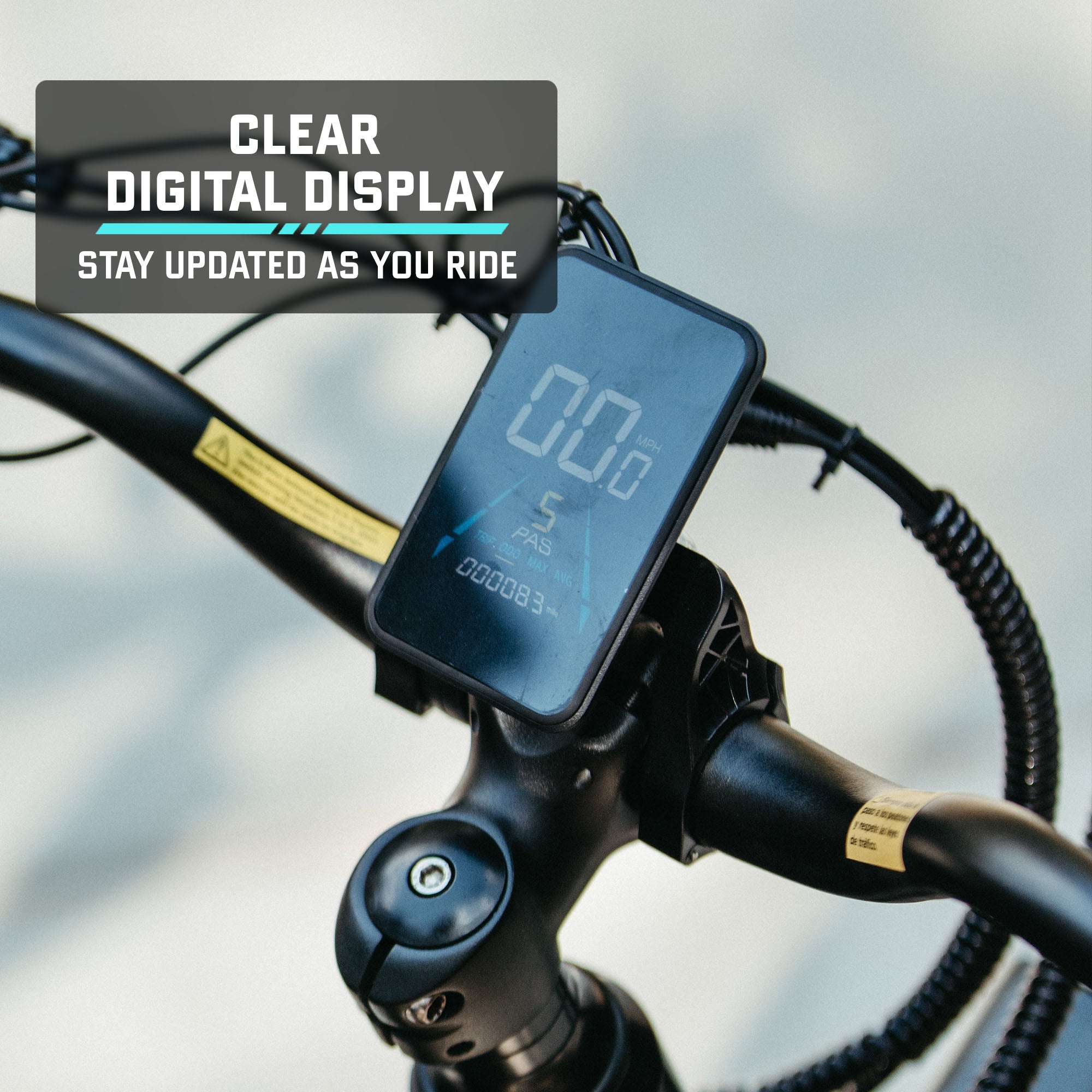 trio display e bike Rambo Fat Tire Electric Bike