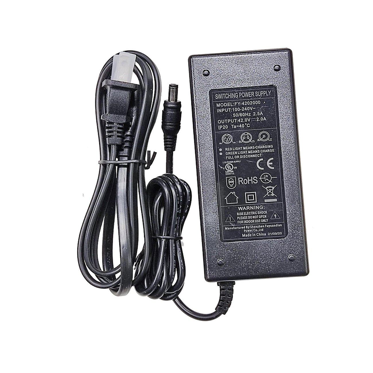 Dc 54.6v 2a E-scooter Battery Charger Adapter For Kugoo M4 Eu Plug